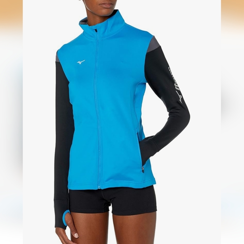 Mizuno Athletic Wear, Youth Large Performance Jacket,Blue & Black,NWT